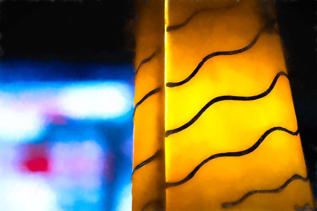 Pendant Screen, Boston Pizza, Vancouver, British Columbia, Canada