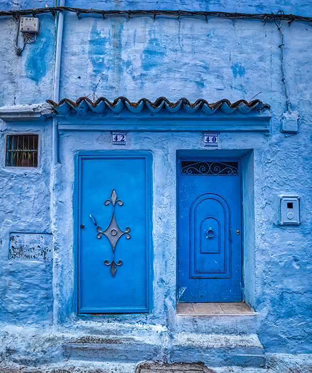 Blue Doors, Chefchaouen, Morocco