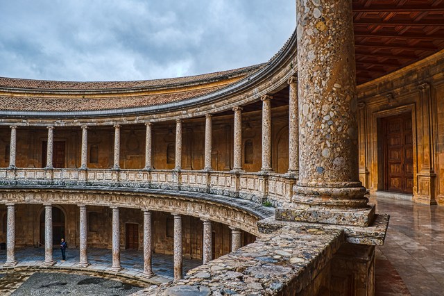 Grand Sweep of History, Palace of Charles V, The Alhambra, Granada, Spain