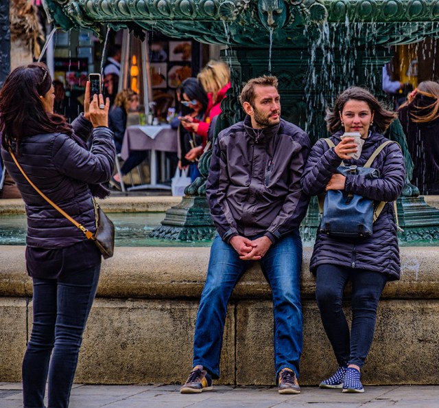 Gravity, Plaça Reial, Barcelona, Catalonia, Spain