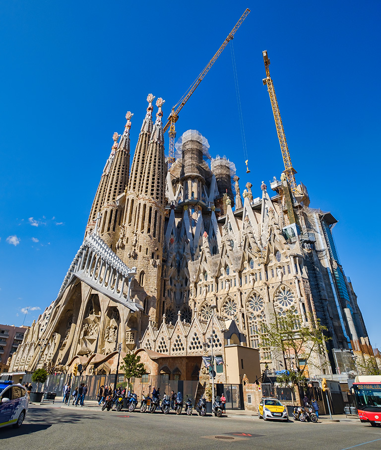Gaudi, La Familia Sagrada, Barcelona, Catalonia, Spain