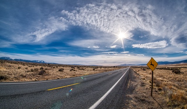 Expansive, I-395, Willow Ranch, California, USA