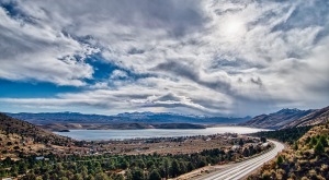 Topaz and Clouds, Topaz Lake, Nevada/California, USA