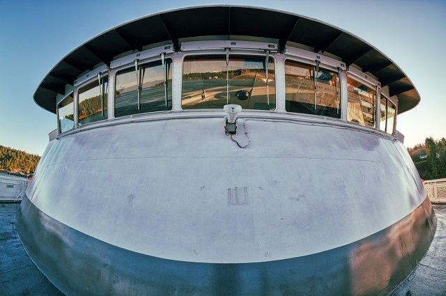 Wheelhouse, Queen of Coquitlam, Departure Bay, Nanaimo, Vancouver Island, British Columbia, Canada