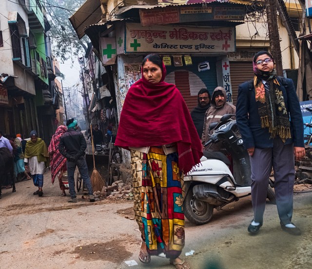 Passing By, Airport Taxi, Varanasi, Uttar Pradesh, India