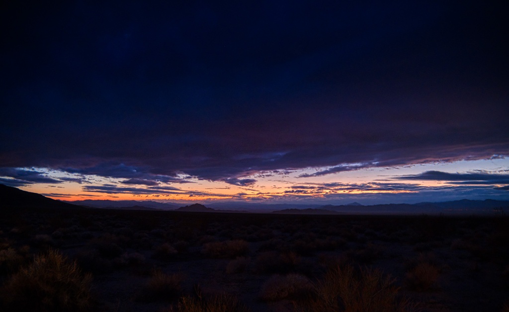 Chink in the gloom once unbroken, Panamint Valley, Death Valley National Park, California, United States of America