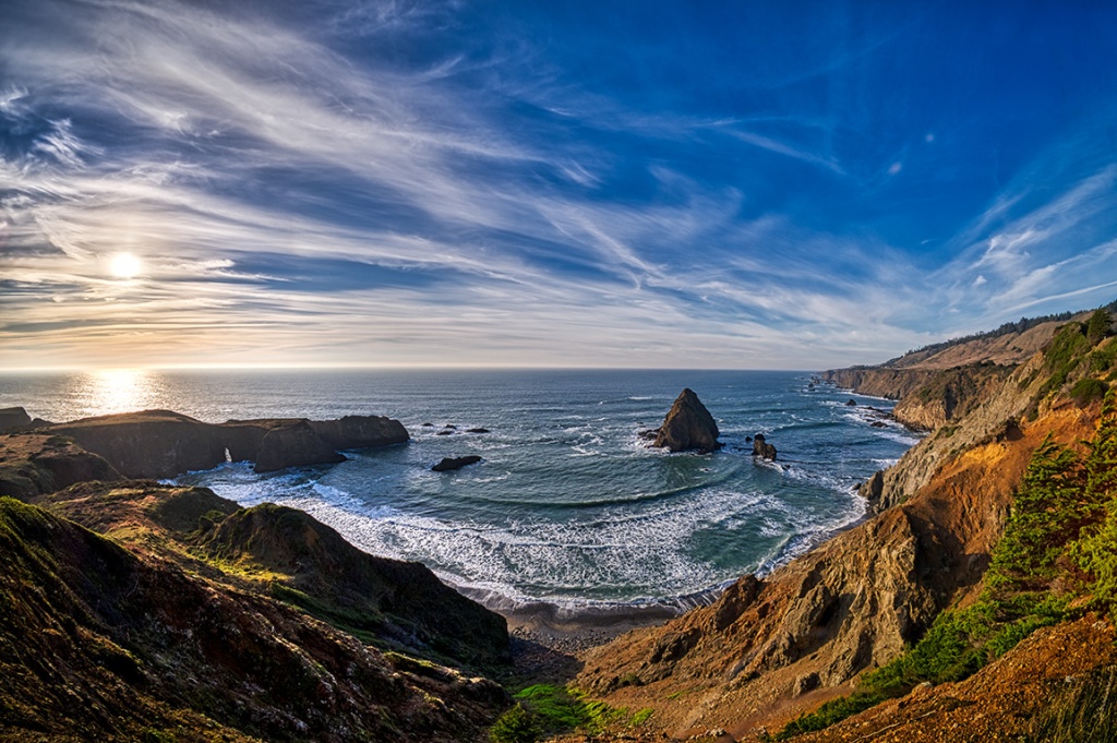 Crescent in the Cove, Pacific Coast Highway, Northern California, United States of America