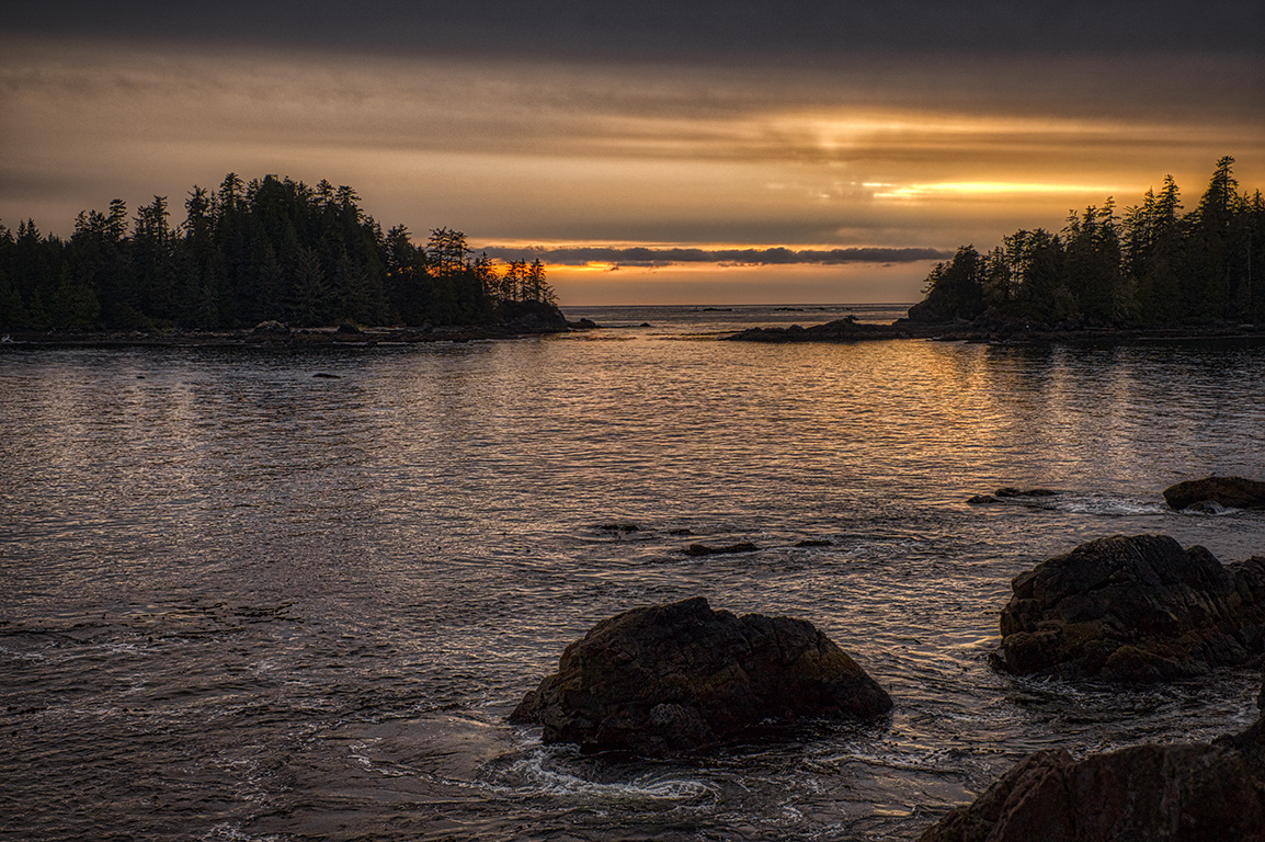 Narrow Passage, Food Islets, Near Ucluelet, Vancouver Island, British Columbia, Canada
