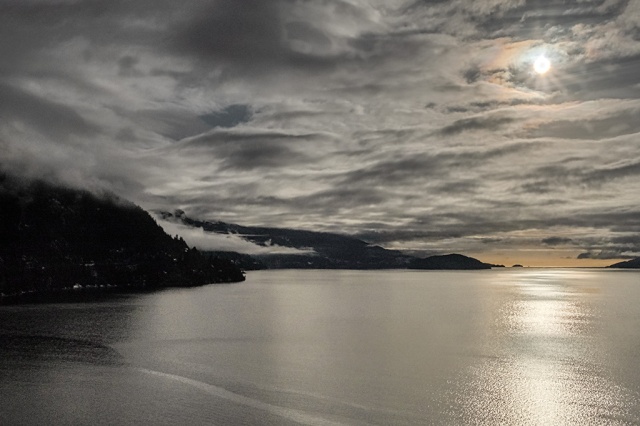 Beneath a Virtual Moon, Howe Sound, Sea to Sky Highway, British Columbia, Canada