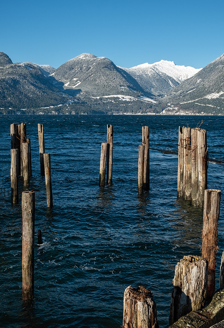 Winter Crisp, Britannia Beach, Howe Sound, Sea to Sky Highway, British Columbia, Canada