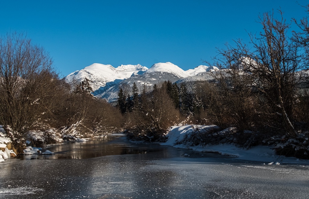 Frozen, Mount Weart, Armchair Glacier, River of Golden Dreams, Whistler, British Columbia, Canada