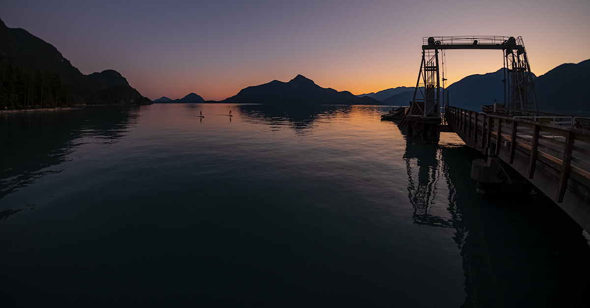 A Gentle Paddle, Howe Sound, Porteau Cove Provincial Park, British Columbia, Canada