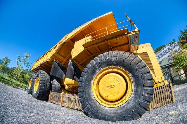 Big Wheel, Mining Truck, Britannia Mine Museum, Britannia Beach, British Columbia, Canada