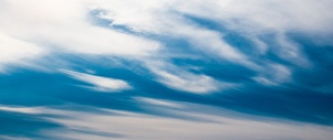 Clouds in an Azure Sky, Horseshoe Bay to Nanaimo Ferry, British Columbia, Canada