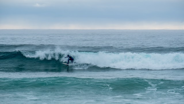 Long Beach Surfer, Pacific Rim National Park, Vancouver Island, British Columbia, Canada