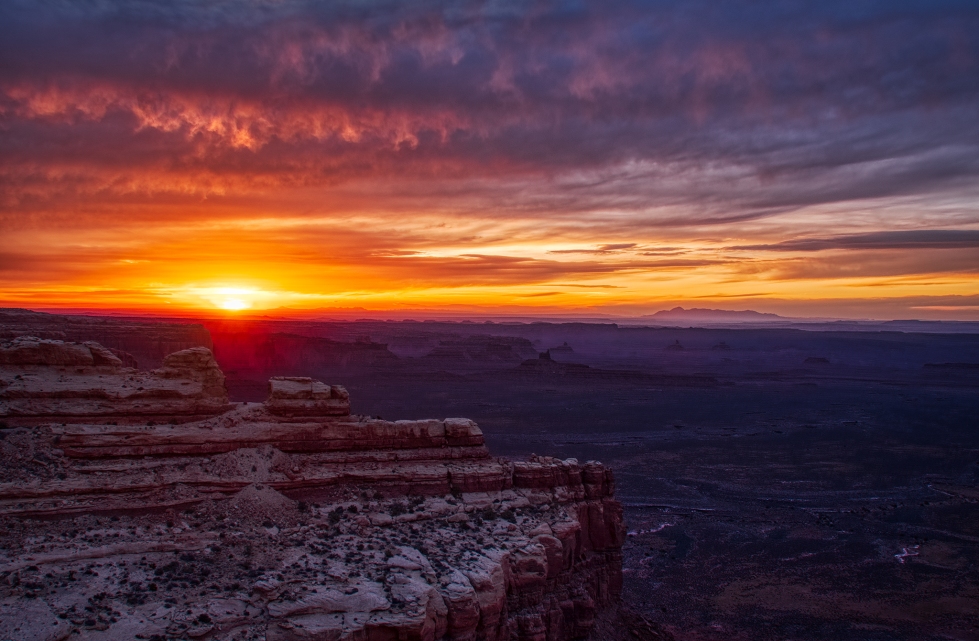 Moki Dugway Sunrise Over Valley of the Gods, Utah State Highway 261, Near Mexican Hat, United States of America