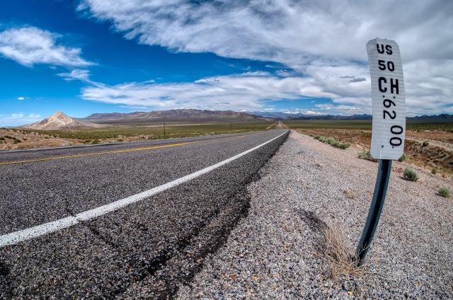 Warped, U.S. Route 50, The Loneliest Road in America, Middlegate, Nevada, United States of America