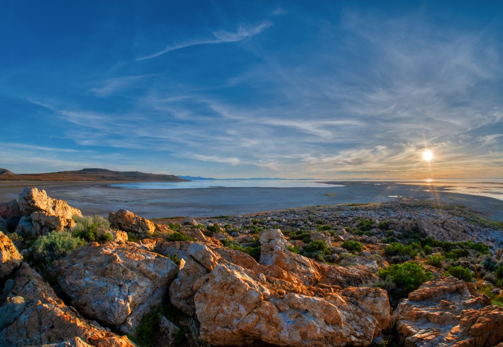 Dead Lake Dying, Great Salt Lake, Antelope Island State Park, Utah, United States of America