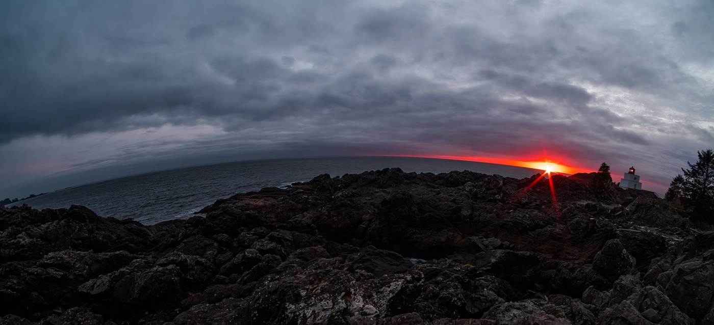 Twin Beacons, Amphitrite Lighthouse, Wild Pacific Trail, Ucluelet, Vancouver Island, British Columbia, Canada
