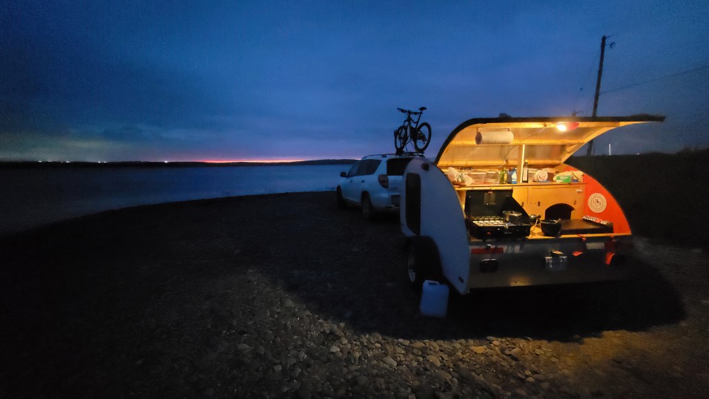 Teardrop in the Twilight, 2358 Cow Bay Road, Cow Bay, Nova Scotia, Canada