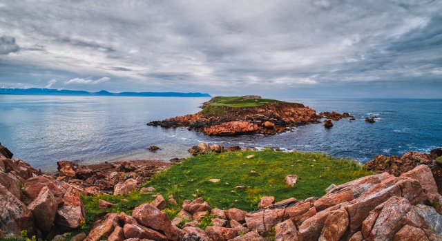 Island off the Point of an Island, White Point, Cape Breton, Nova Scotia, Canada