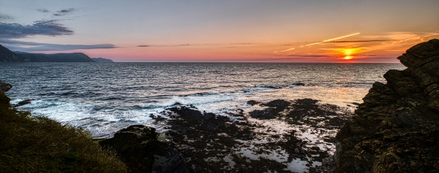Rocky Sunset, Lobster Cove Head, Gros Morne Nnational Park, Newfoundland, Canada