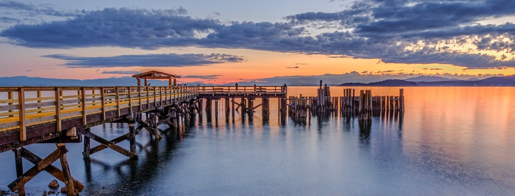 Davis Bay Pier, Twilight, Sechelt, British Columbia, Canada II