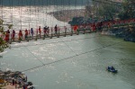 Like a Bridge Over Travelled Water, Ram Jhoola, Ganges River (Ganga), Rishikesh, Uttarakhand, India