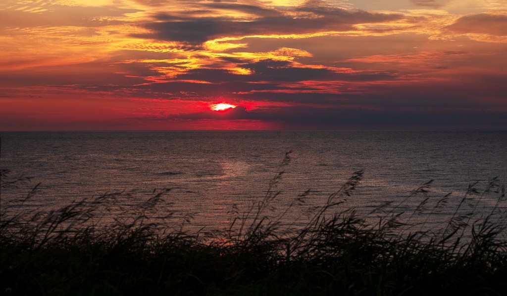 Adieu the Day, Sunset at St. David's Harbour (Crabbe River), Newfoundland, Canada