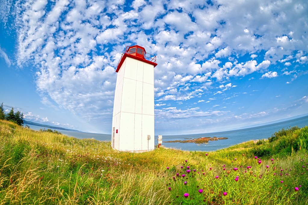 Curves ~ Quaco Head Lighthouse- UNESCO Fundy Biosphere Reserve, St. Martins, New Brunswick, Canada