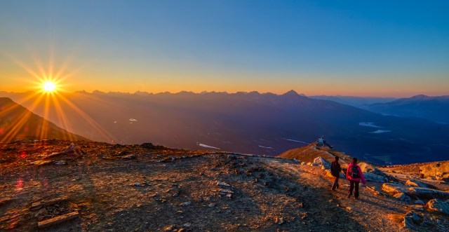 Sunset Eruption, Jasper SkyTram, Jasper National Park, Alberta, Canada