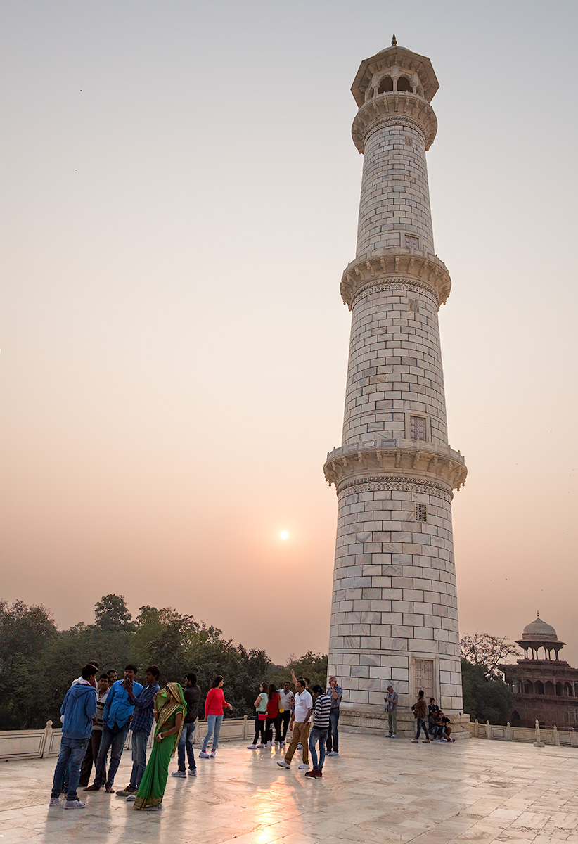 Just One Minaret, The Taj Mahal, Agra, Uttar Pradesh, India