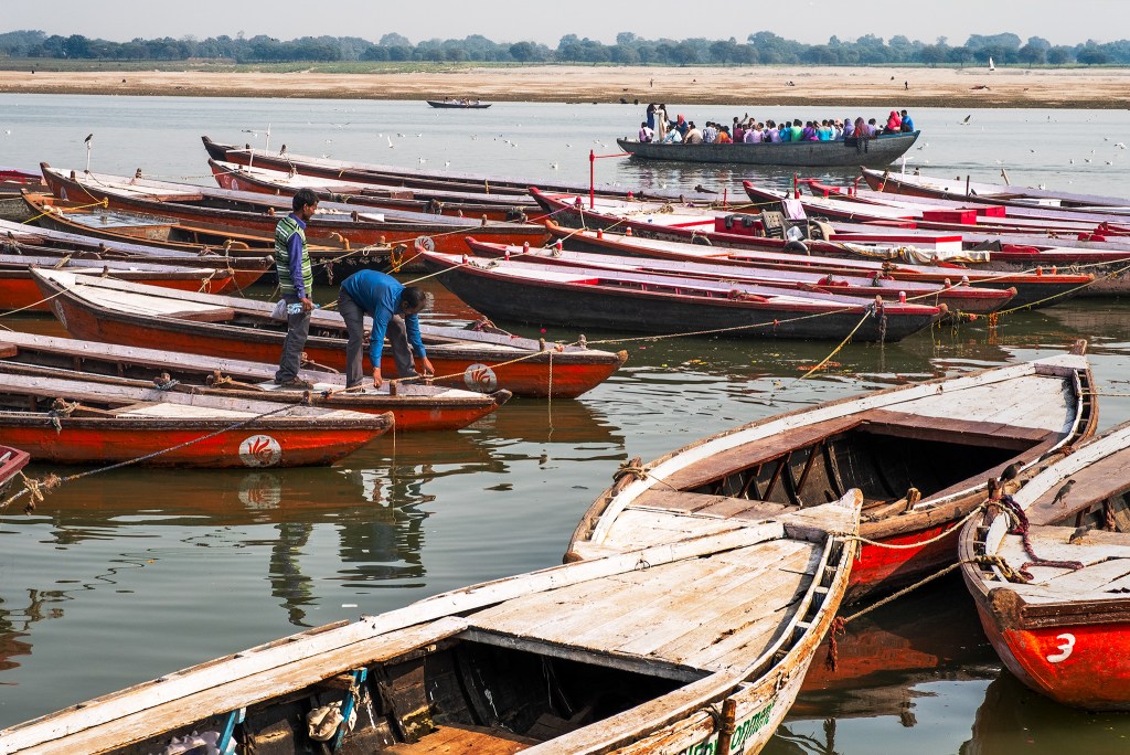 Reassurance, Tying Up, Ganges River, Varanasi, Uttar Pradesh, India