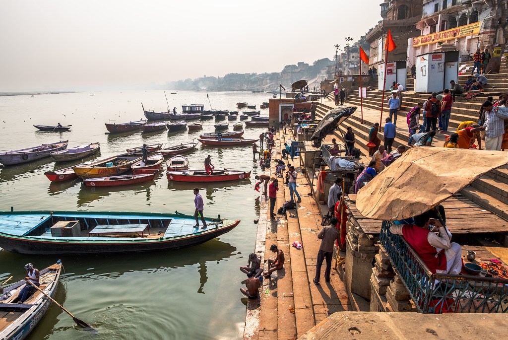 Spirit Cleanse on the Ganga Banks, Ganges River, Kashi (Old Varanasi), Uttar Pradesh, India