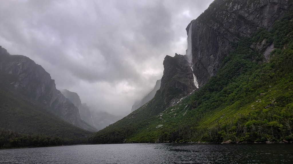 The Falls, Western Brook Pond, Gros Morne National Park, Newfoundland, Canada