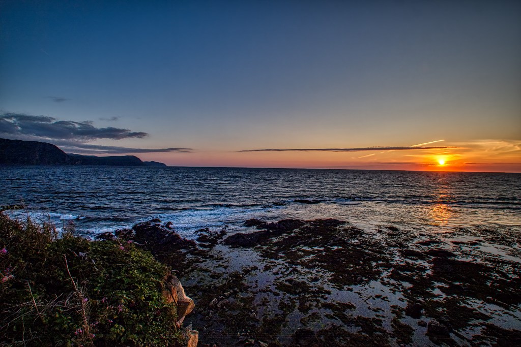 Sunset, Lobster Cove Head, Gros Morne National Park, Newfoundland, Canada