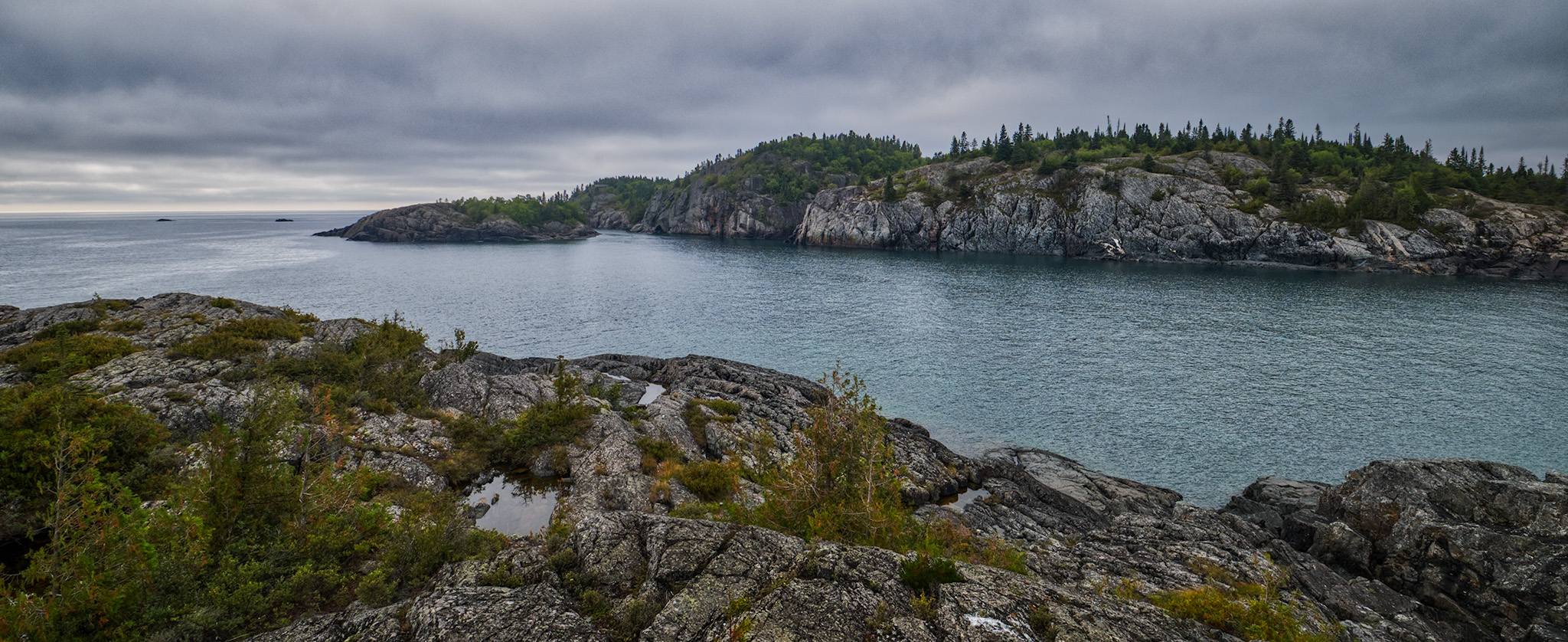 Granite Sky, Southern Headland Trail, Pukaskwa National Park, Lake Superior, Ontario, Canada