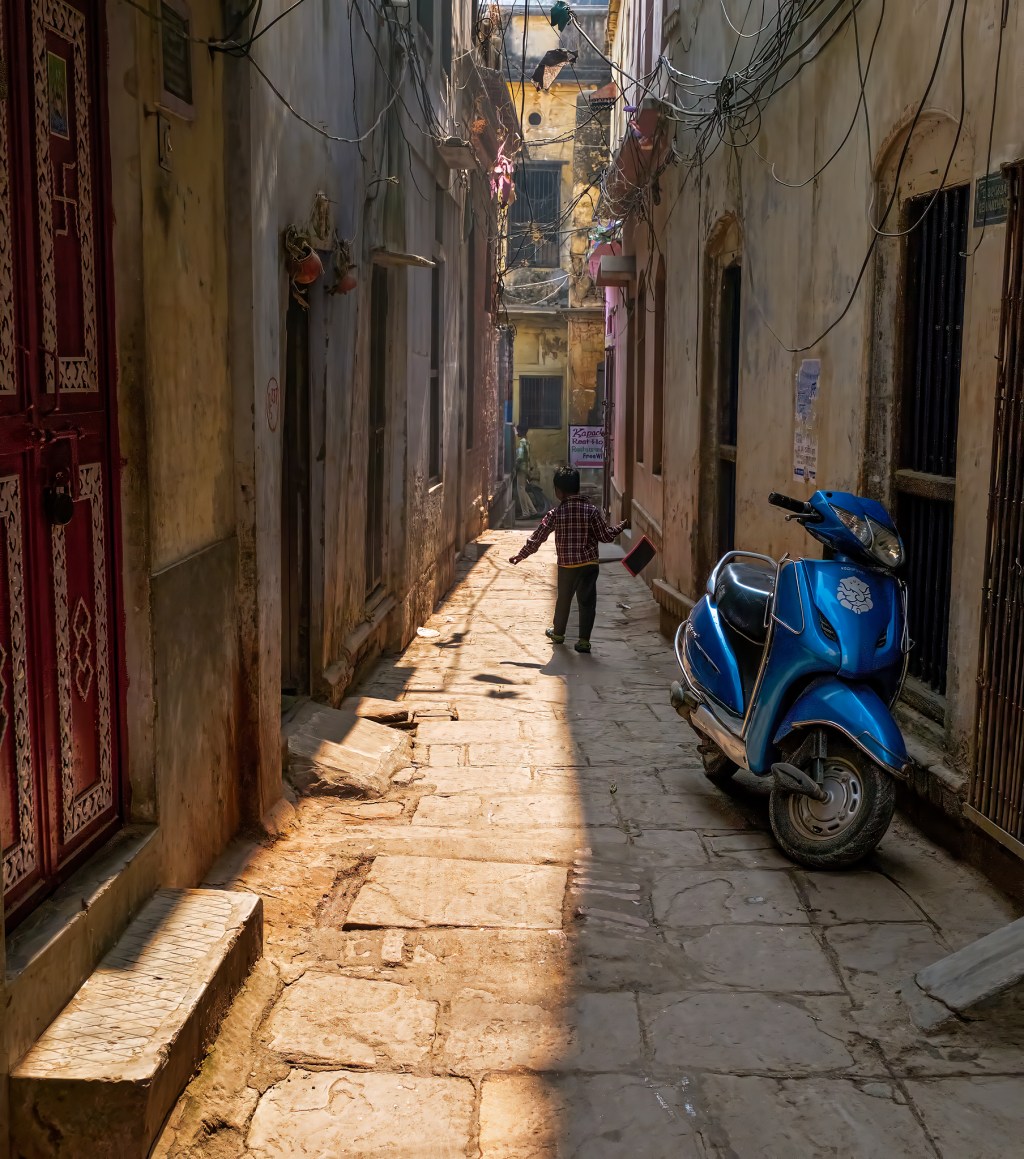 A Boy and His Kite, Kashi (old Varanasi), Uttar Pradesh, India