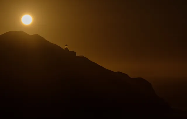 Backlight, Point Sur State Historic Park, Big Sur, Pacific Coast Highway, California, United States of America
