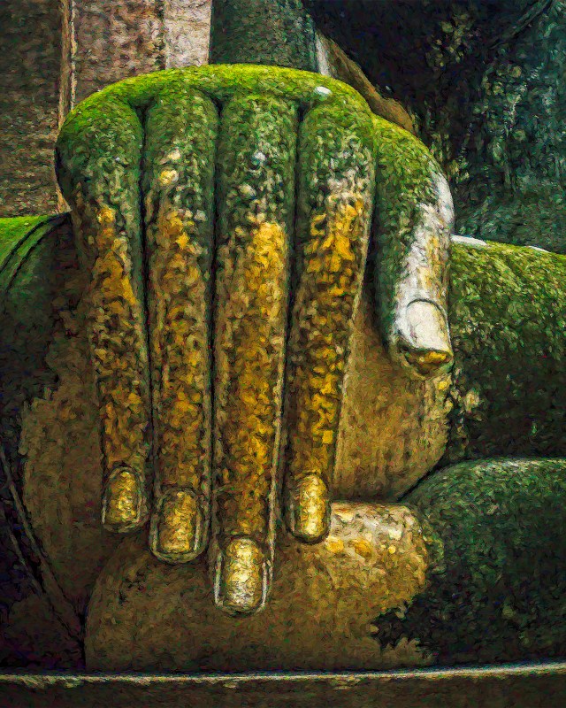 Buddha Subduing Mara, Wat Shri Chum, Sukhothai, Thailand